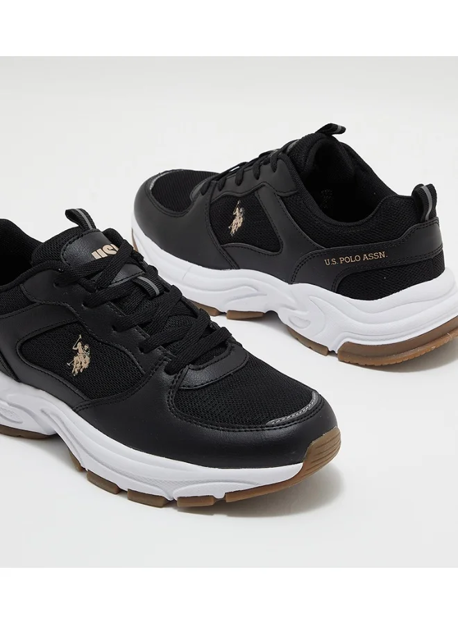 U.S. Polo Assn. black U.S. Polo Assn. Women’s SORLEY GLB 6FX Chunky Sole Sneakers - Black  | Best Price UAE